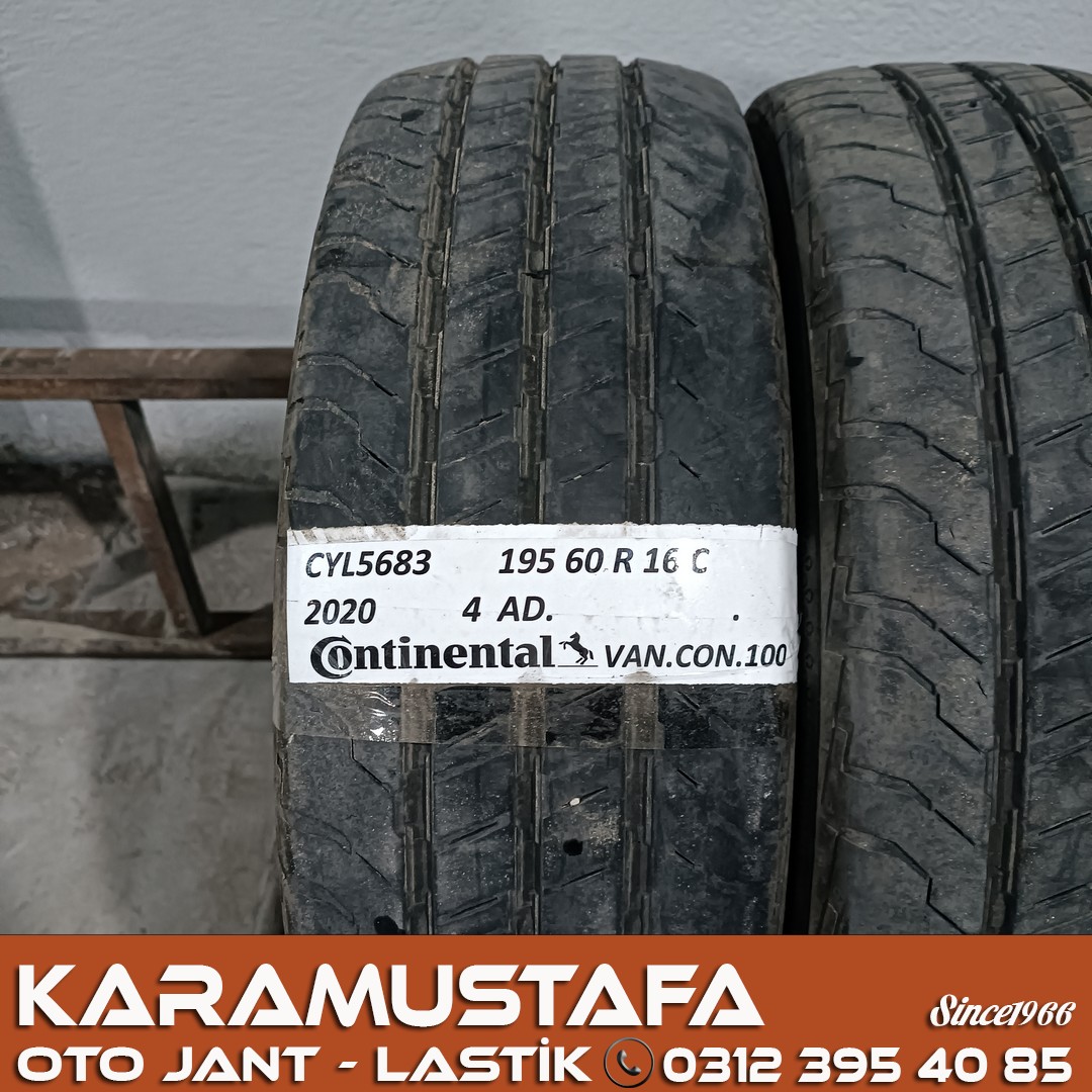 195 60 R 16 CONTINENTAL VANCO100 99H * 2020 * 4 ADET * CYL5683