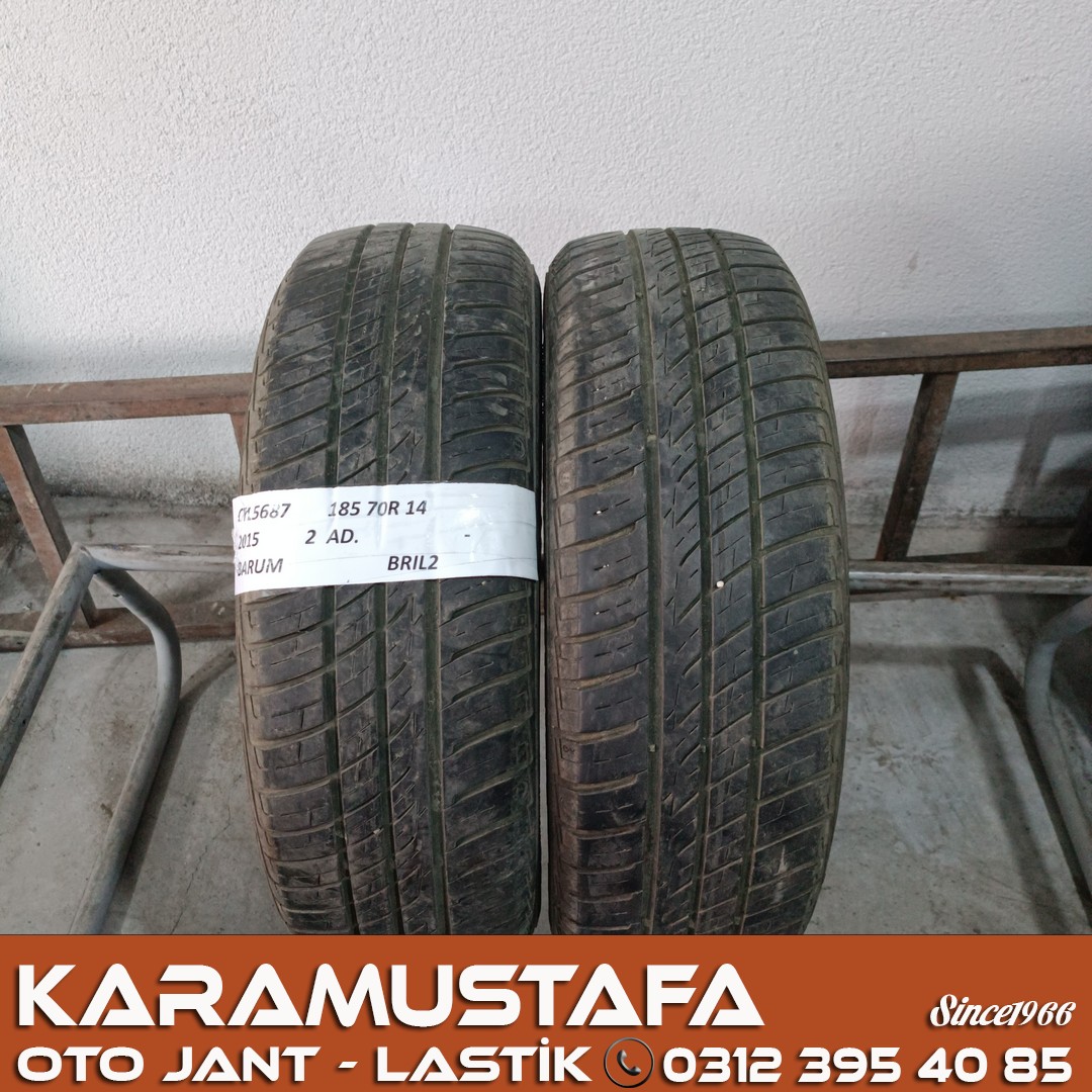 185 70 R 14 BARUM BRILLANTIS * 88T * 2015 * 2 ADET * CYL5687