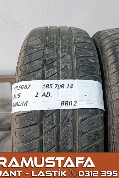 185 70 R 14 BARUM BRILLANTIS * 88T * 2015 * 2 ADET * CYL5687 **
