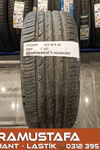225 50 R 16 CONTINENTAL CPC2 92V * 2009 * 1 ADET * CYL5694 **