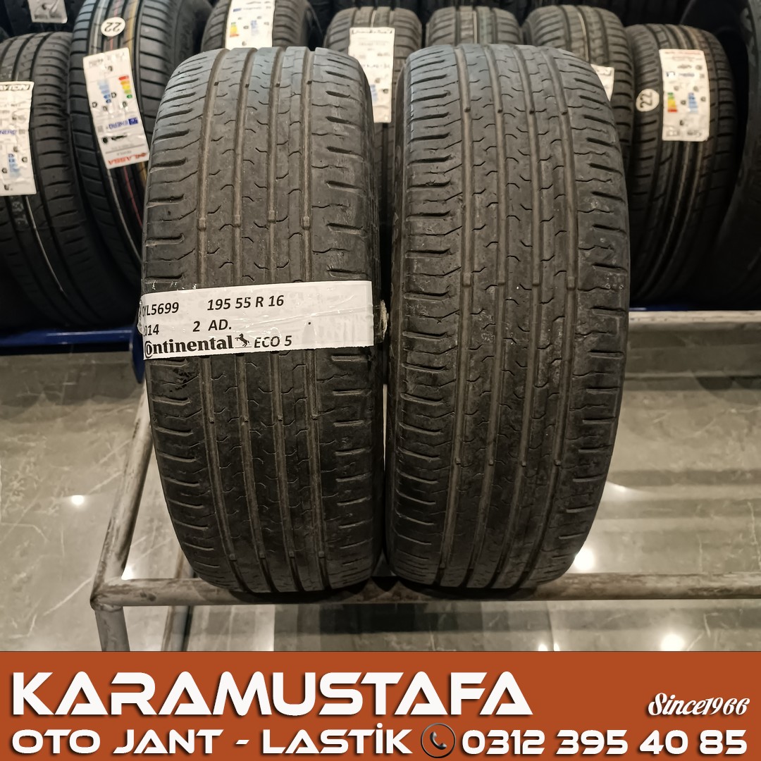 195 55 R 16 CONTINENTAL CEC5 87H * 2014 * 2 ADET * CYL5699