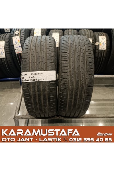 195 55 R 16 CONTINENTAL CEC5 87H * 2014 * 2 ADET * CYL5699 **