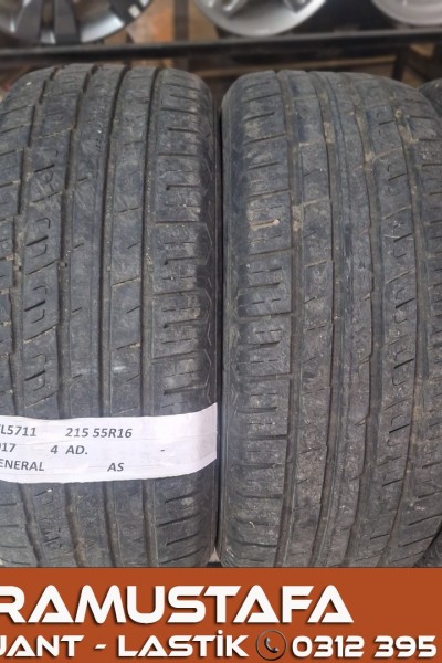 215 55 R 16 GENERAL A SPORT 93V * 2017 * 4 ADET * CYL5711 **