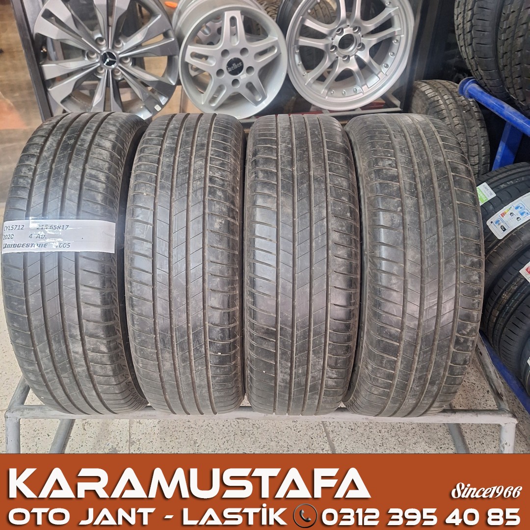 215 65 R 17 BRIDGESTONE T005 99V * 2020 * 4 ADET * CYL5712