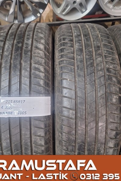 215 65 R 17 BRIDGESTONE T005 99V * 2020 * 4 ADET * CYL5712 **