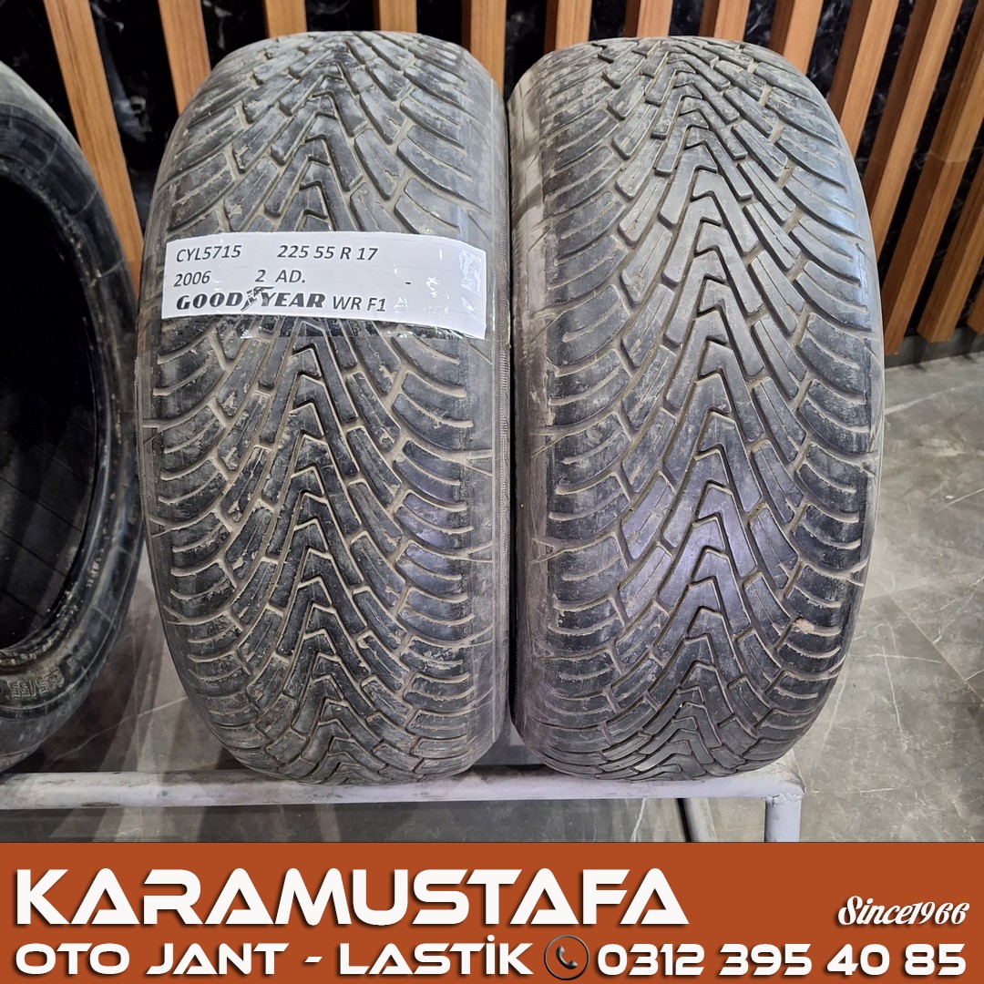225 55 R 17 GOODYEAR WR F1 97H * 2006 * 2 ADET * CYL5715