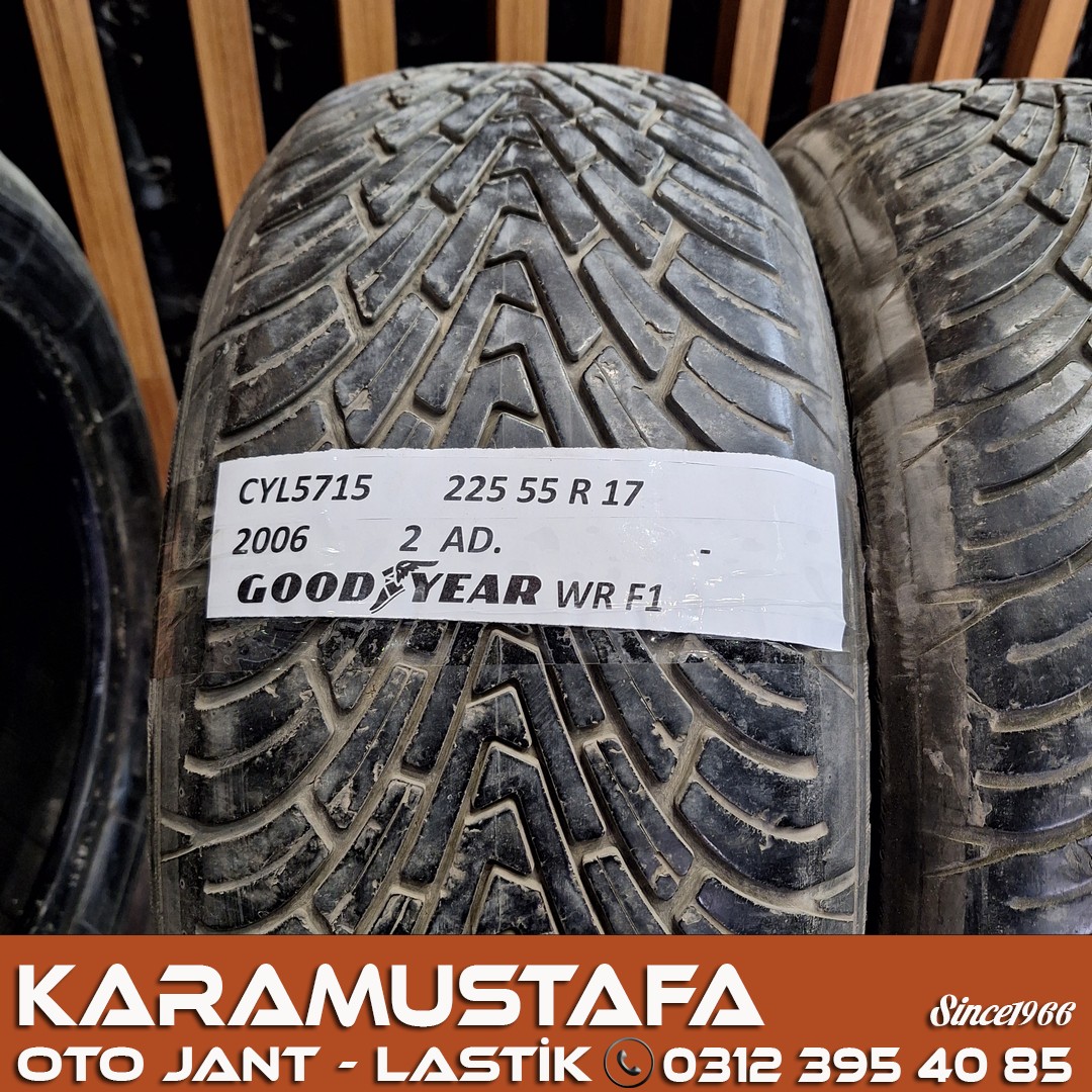 225 55 R 17 GOODYEAR WR F1 97H * 2006 * 2 ADET * CYL5715