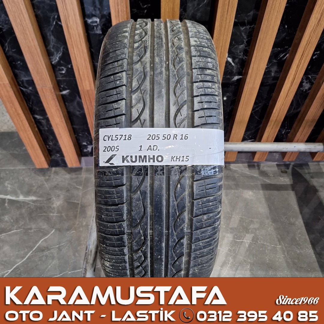 205 50 R 16 KUMHO KH15 87V * 2005 * 1 ADET * CYL5718