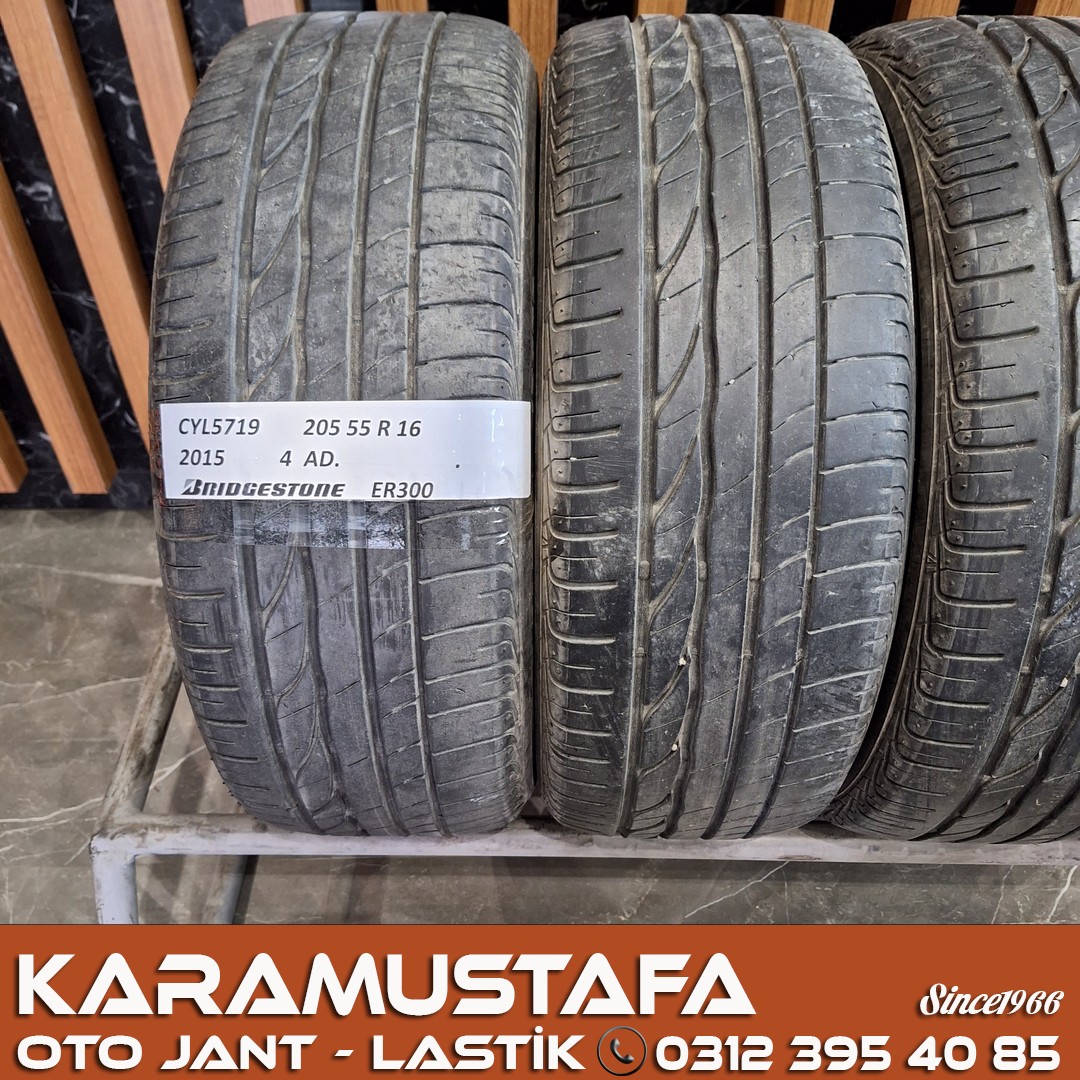 205 55 R 16 BRIGESTONE ER300 91V * 2015 * 4 ADET * CYL5719