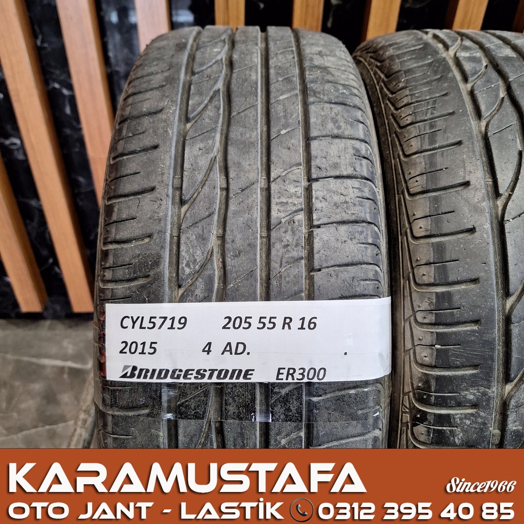 205 55 R 16 BRIGESTONE ER300 91V * 2015 * 4 ADET * CYL5719