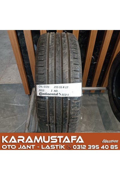 215 55 R 17 CONTINENTAL ECO5 94V * 2015 * 1 ADET * CYL5721**