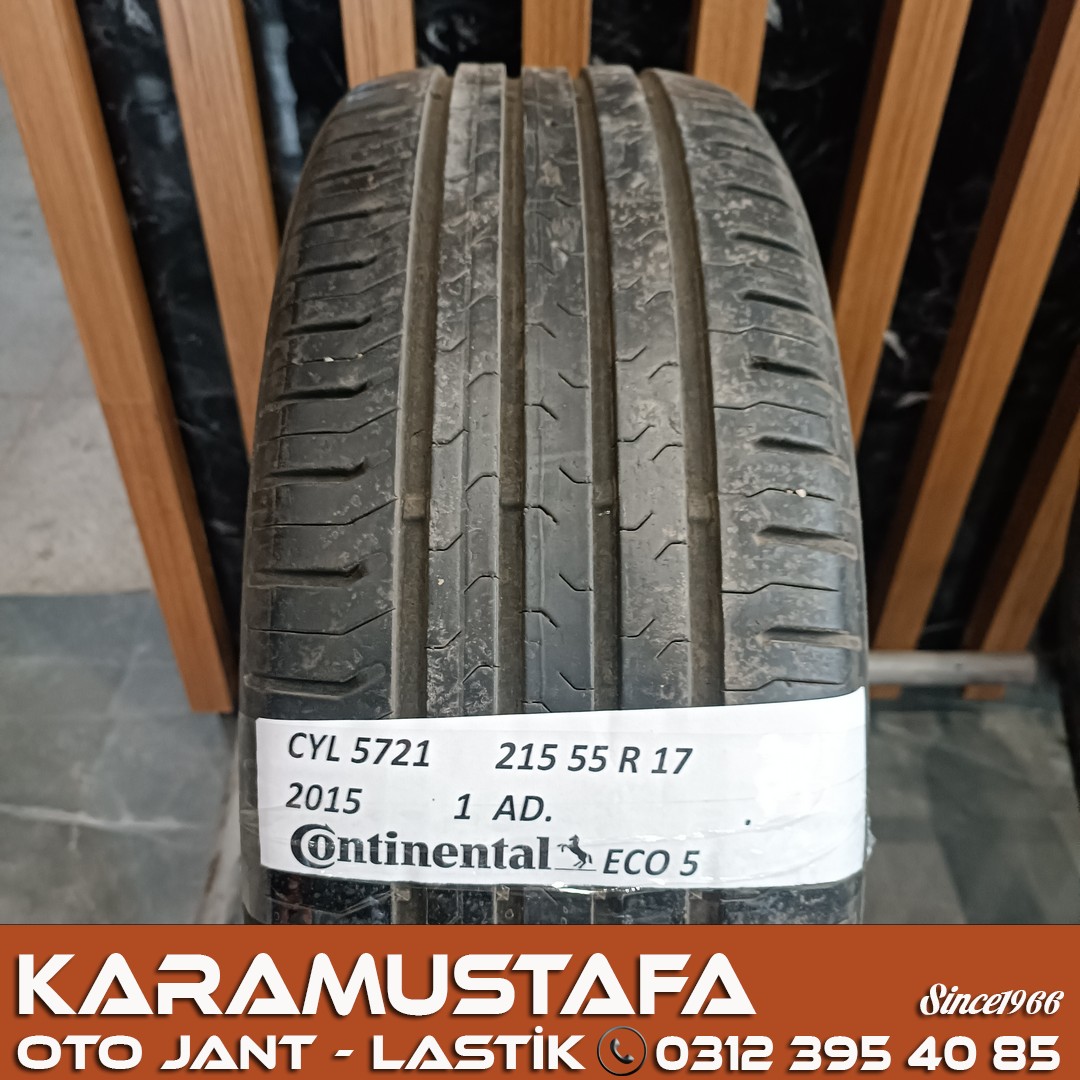 215 55 R 17 CONTINENTAL ECO5 94V * 2015 * 1 ADET * CYL5721