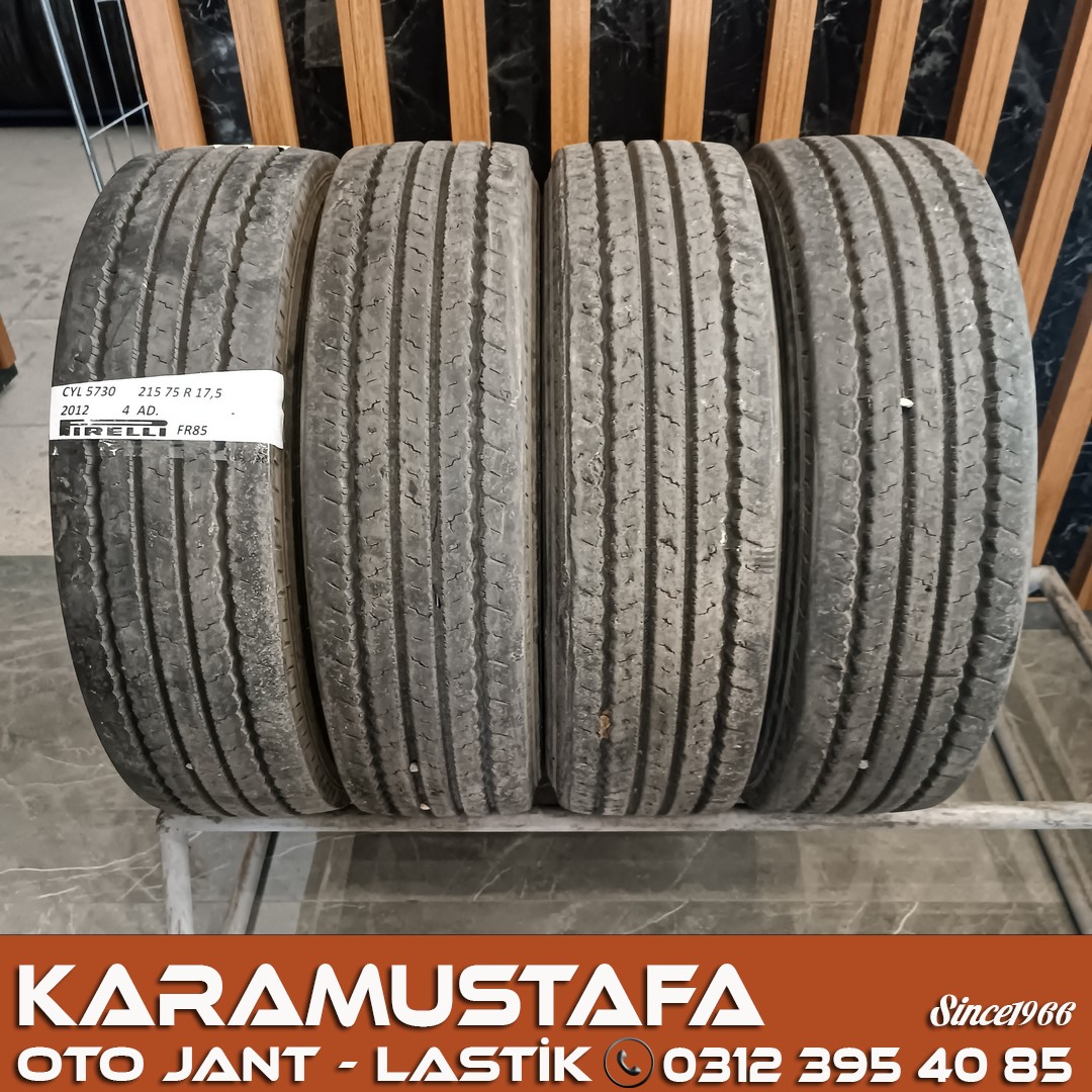215 75 R 17 PIRELLI FR85 124M * 2012 * 4 ADET * CYL5730
