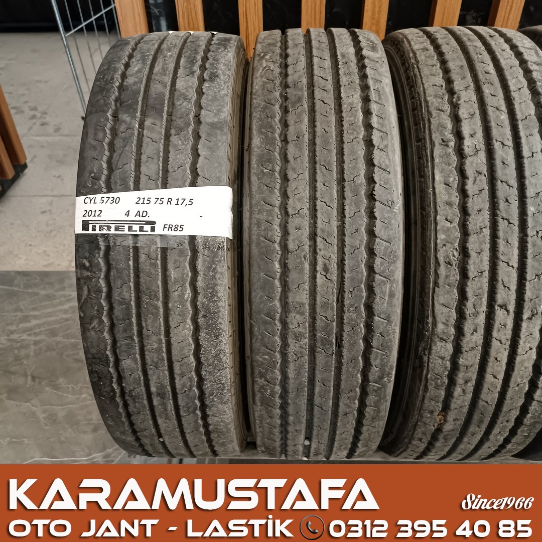 215 75 R 17 PIRELLI FR85 124M * 2012 * 4 ADET * CYL5730