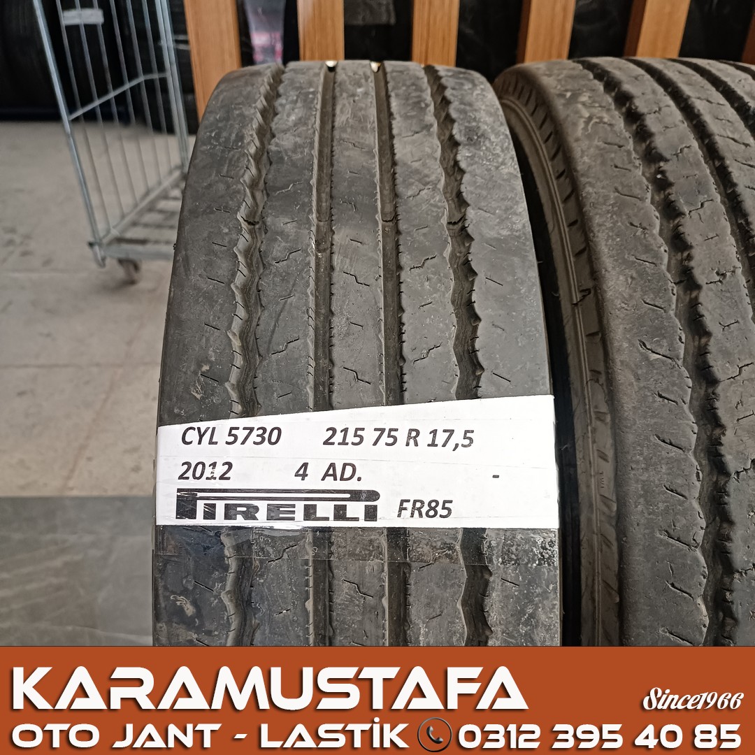 215 75 R 17 PIRELLI FR85 124M * 2012 * 4 ADET * CYL5730