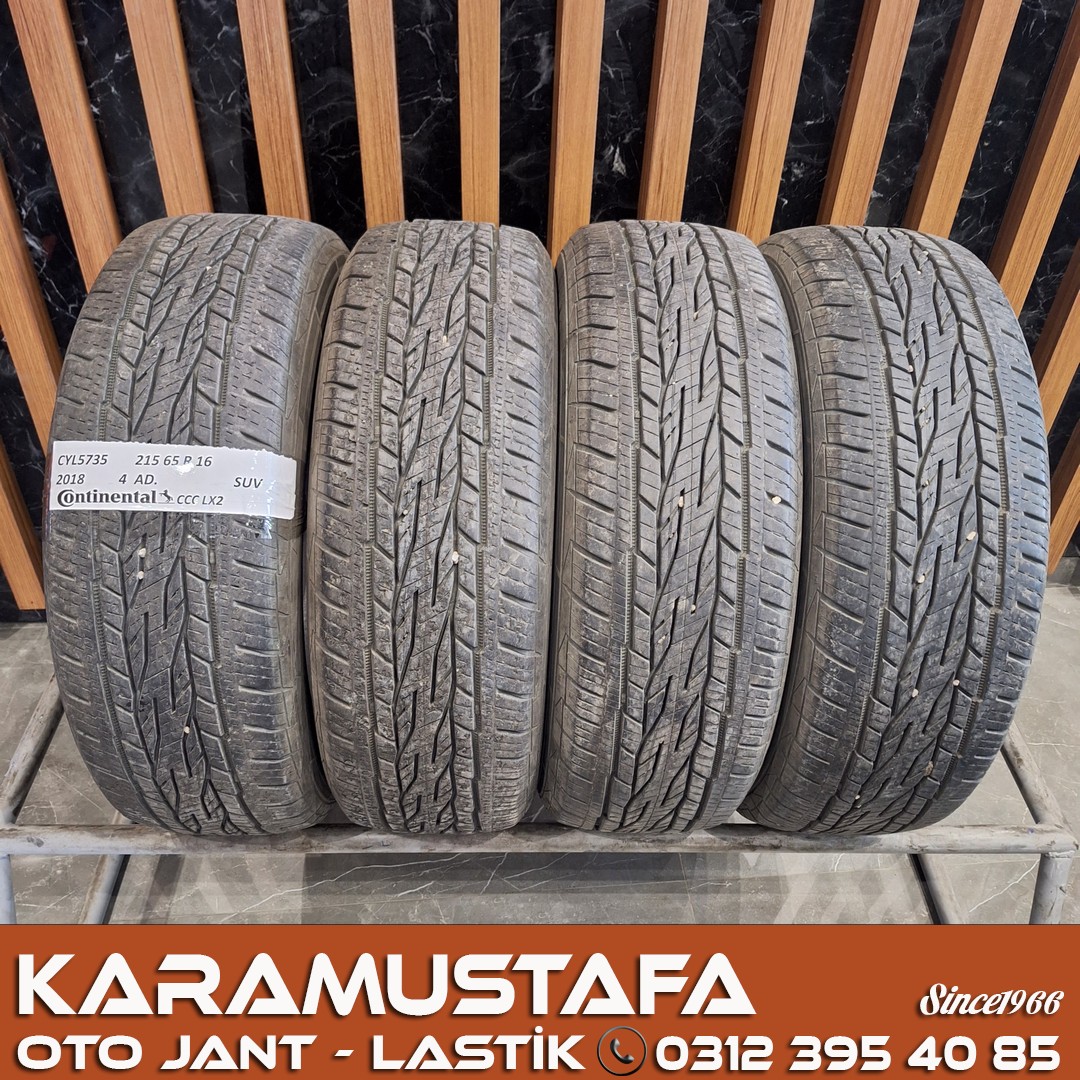215 65 R 16 CONTINENTAL LCX2 98H * 2018 * 4 ADET * CYL5735