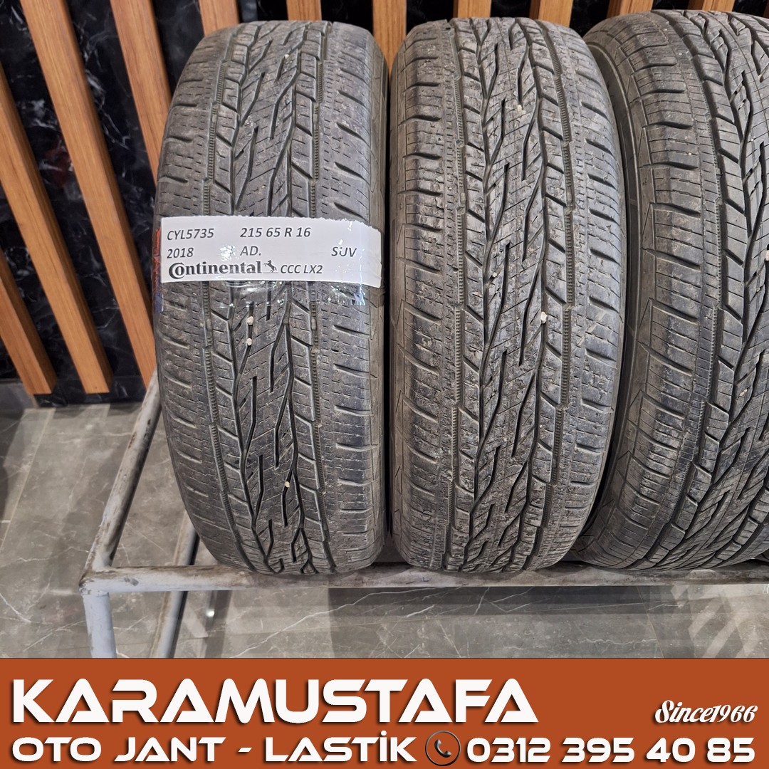 215 65 R 16 CONTINENTAL LCX2 98H * 2018 * 4 ADET * CYL5735