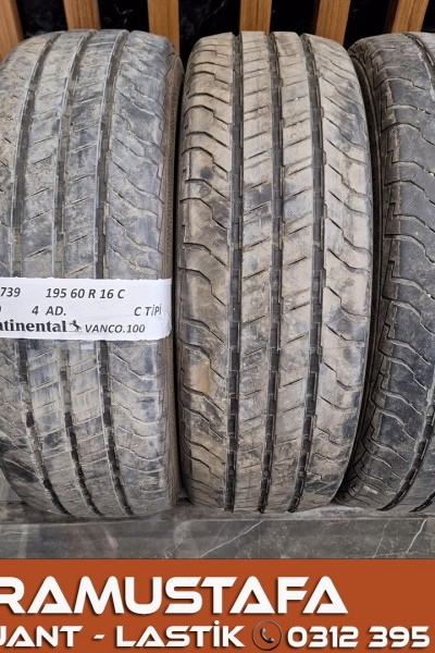 195 60 R 16 CONTINENTAL CVC100 99H * 2020 * 4 ADET * CYL5739 **