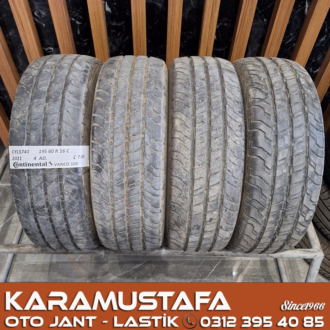 195 60 R 16 CONTINENTAL CVC100 99H * 2021 * 4 ADET * CYL5740