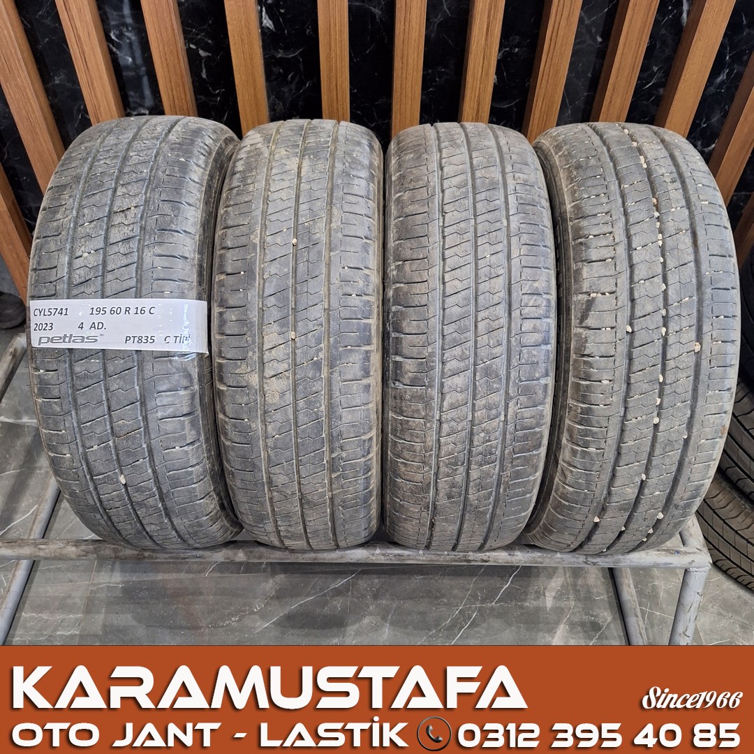 195 60 R 16 PETLAS PT835 97T * 2023 * 4 ADET * CYL5741