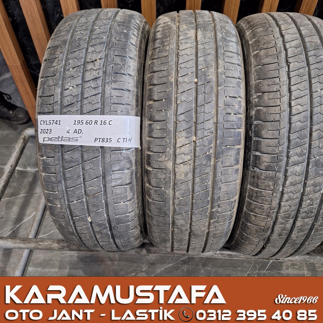 195 60 R 16 PETLAS PT835 97T * 2023 * 4 ADET * CYL5741