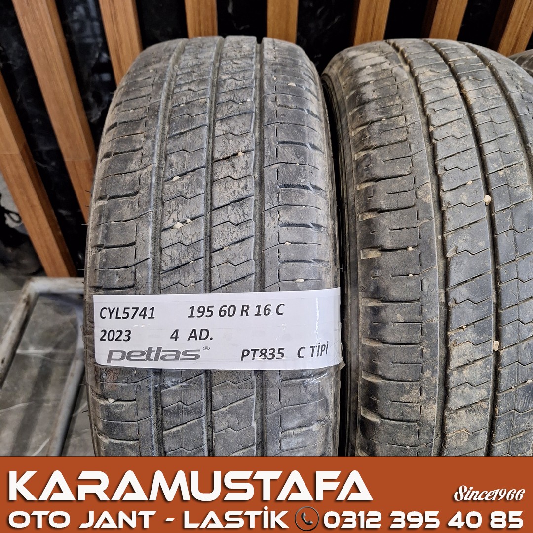 195 60 R 16 PETLAS PT835 97T * 2023 * 4 ADET * CYL5741