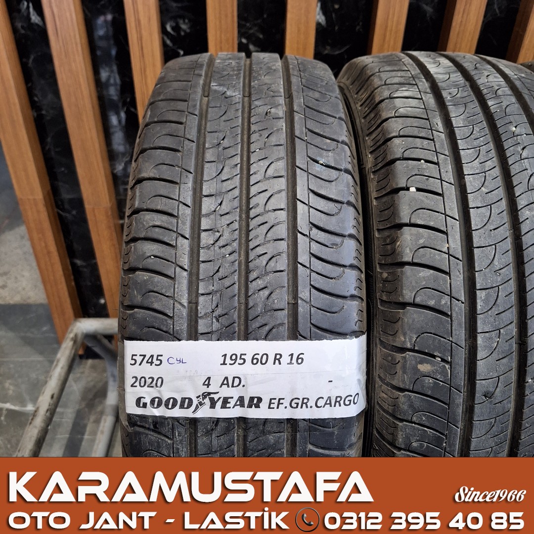 195 60 R 16 GOODYEAR EFGP 99H * 2020 * 4 ADET * CYL5745