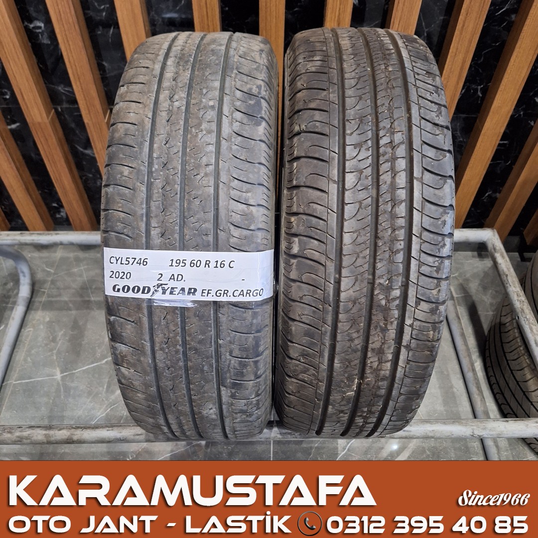 195 60 R 16 GOODYEAR EFGP 99H * 2020 * 2 ADET * CYL5746