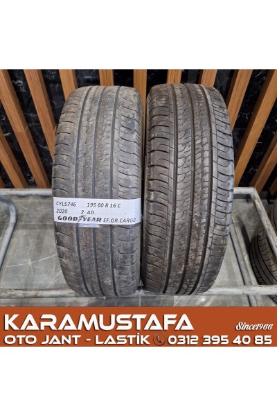 195 60 R 16 GOODYEAR EFGP 99H * 2020 * 2 ADET * CYL5746 **