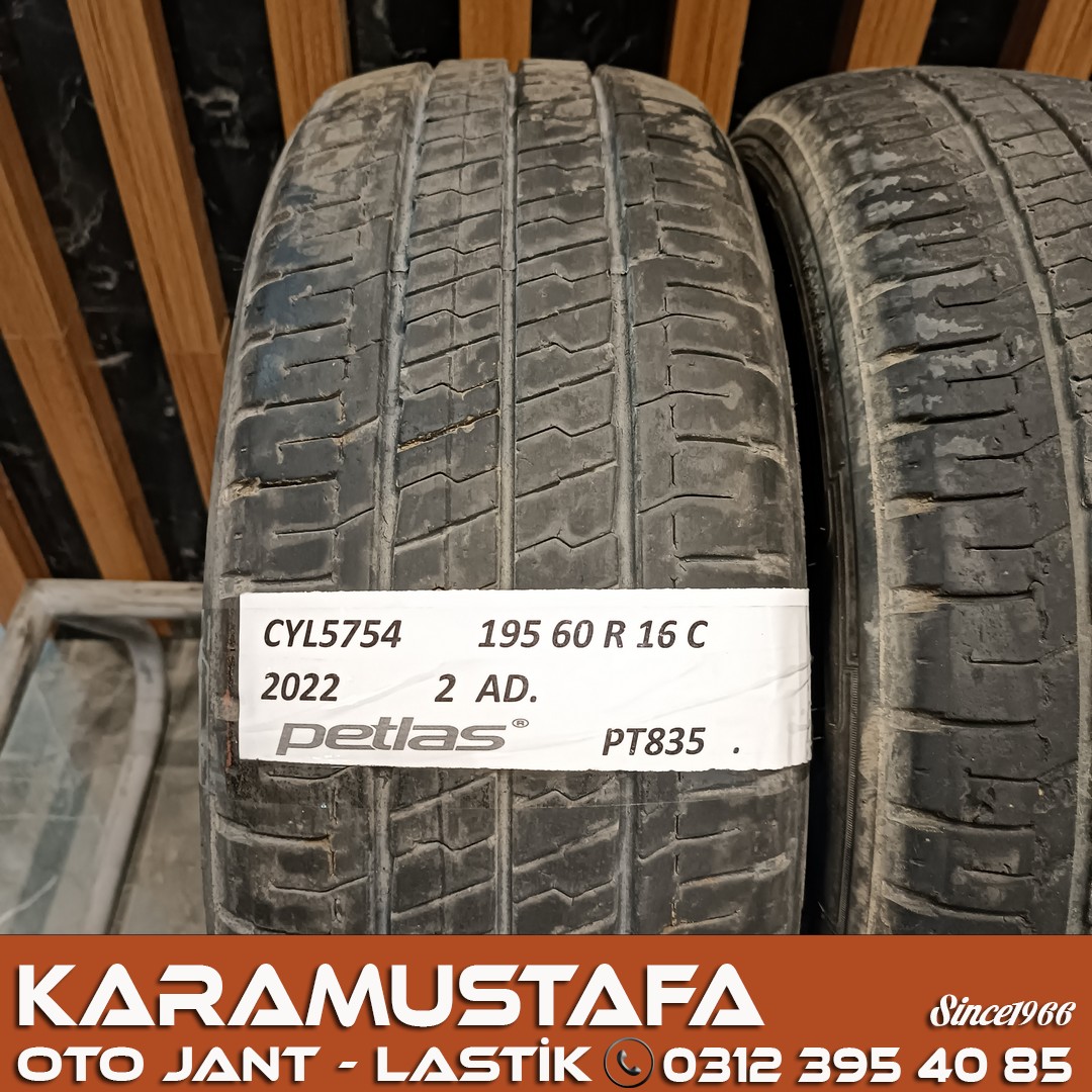 195 60 R 16 PETLAS PT835 97T * 2022 * 2 ADET * CYL5754
