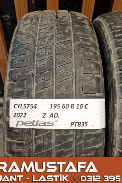 195 60 R 16 PETLAS PT835 97T * 2022 * 2 ADET * CYL5754 **