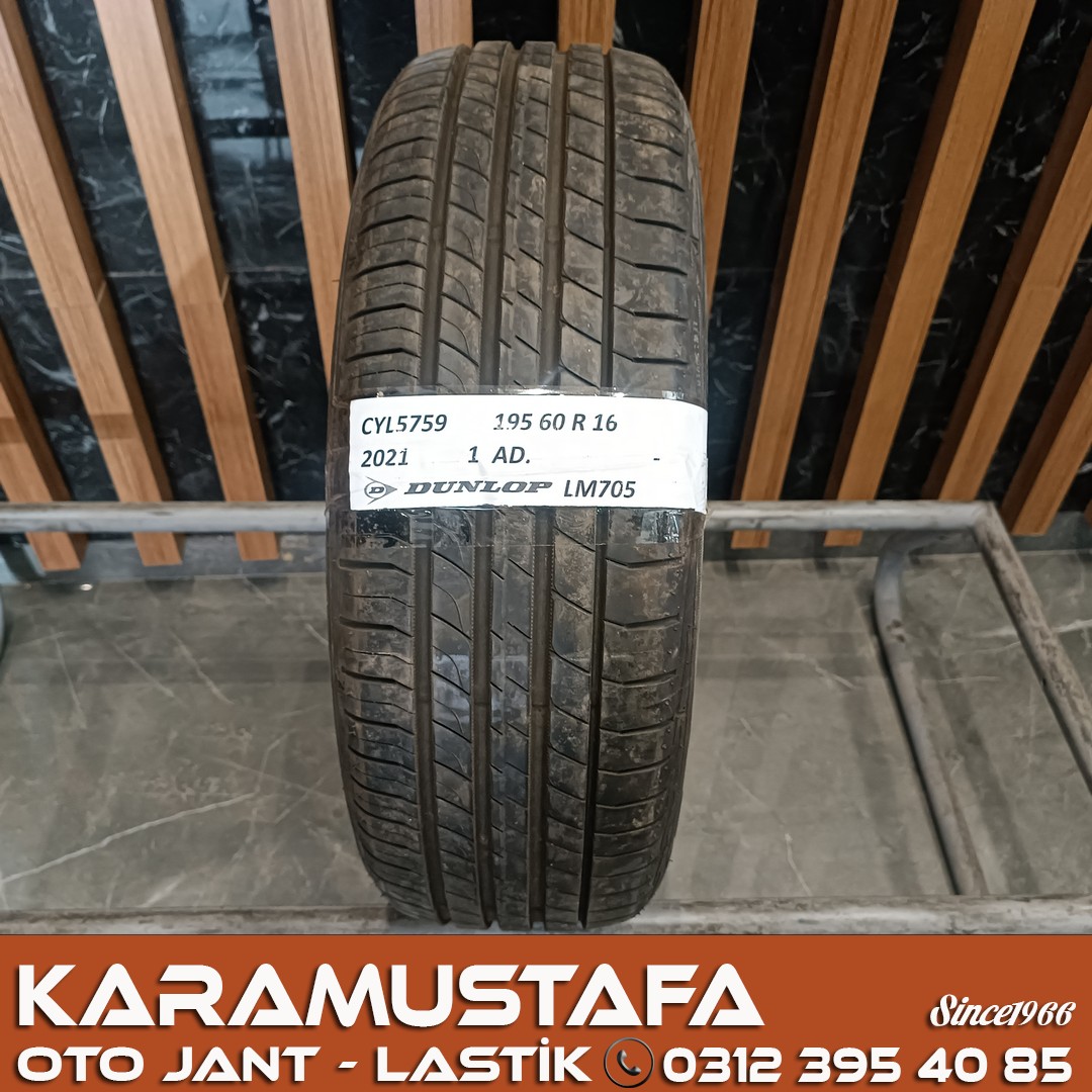 195 60 R 16 DUNLOP LM705 99V * 2021 * 1 ADET * CYL5759