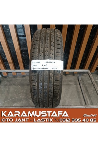 195 60 R 16 DUNLOP LM705 99V * 2021 * 1 ADET * CYL5759 **