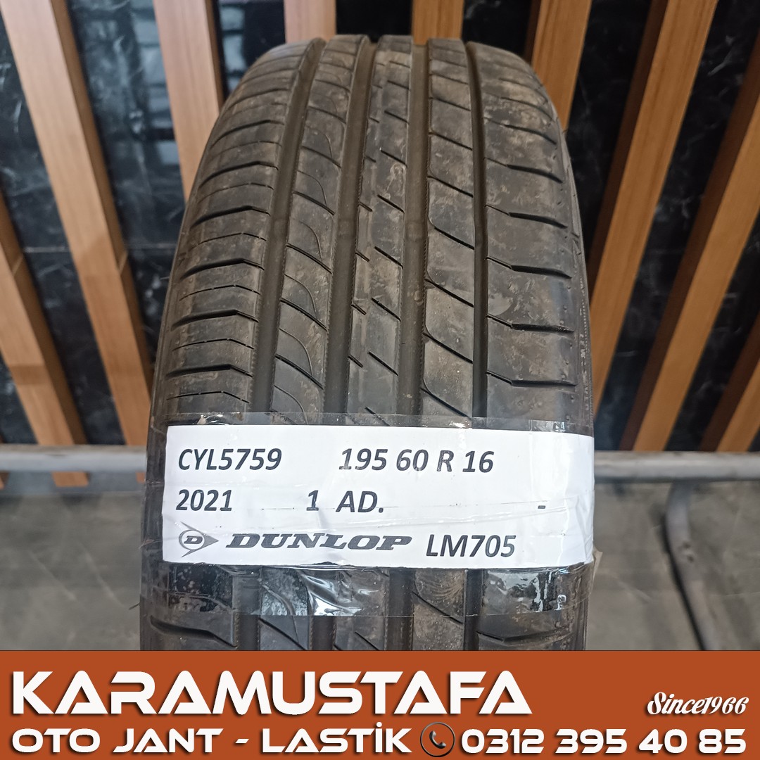 195 60 R 16 DUNLOP LM705 99V * 2021 * 1 ADET * CYL5759