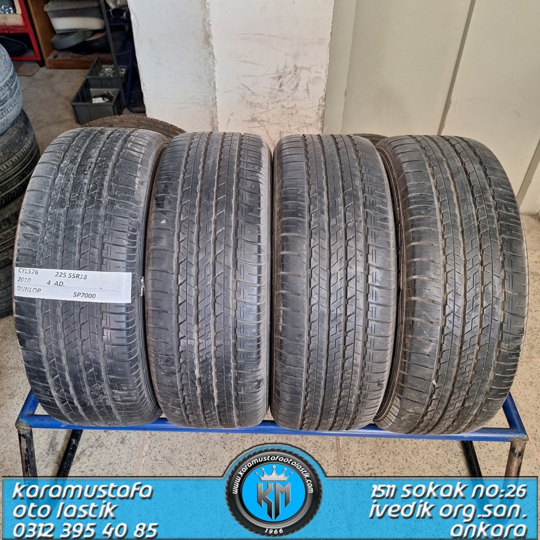 225 55 R 18 DUNLOP * 2010 * 4 ADET * CYL576