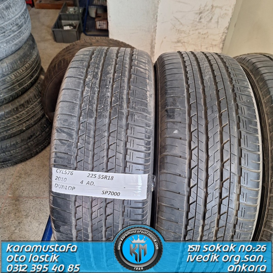 225 55 R 18 DUNLOP * 2010 * 4 ADET * CYL576