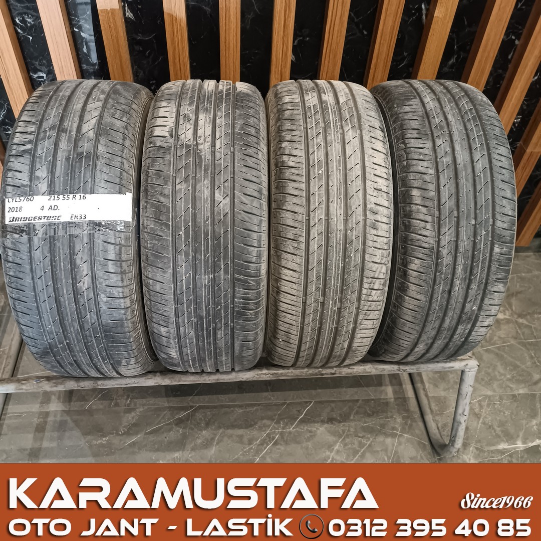 215 55 R 16 BRIDGESTONE ER33 * 2018 * 4 ADET * CYL5760