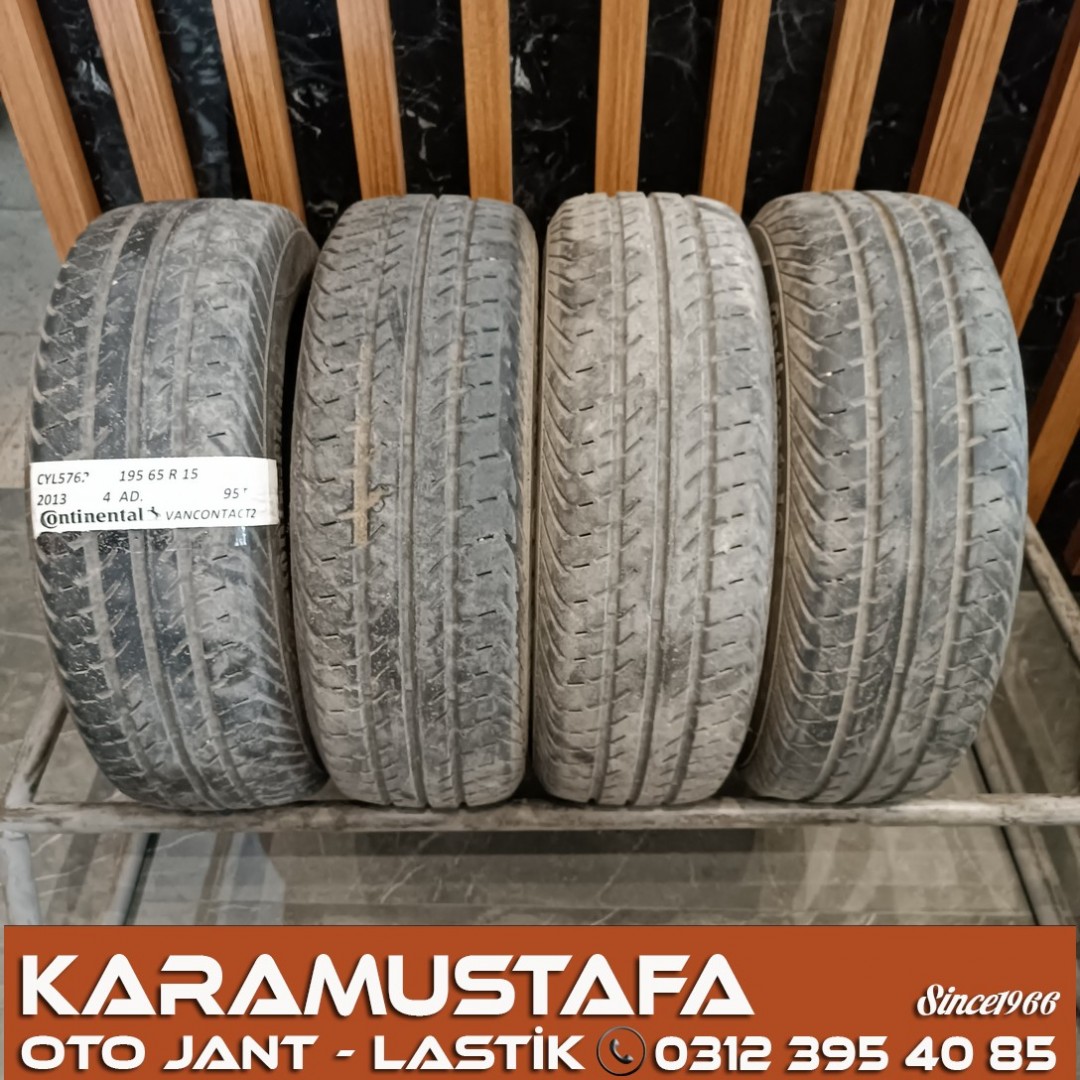195 65 R 15 CONINENTAL VANCO2 95T * 2013 * 4 ADET * CYL5762