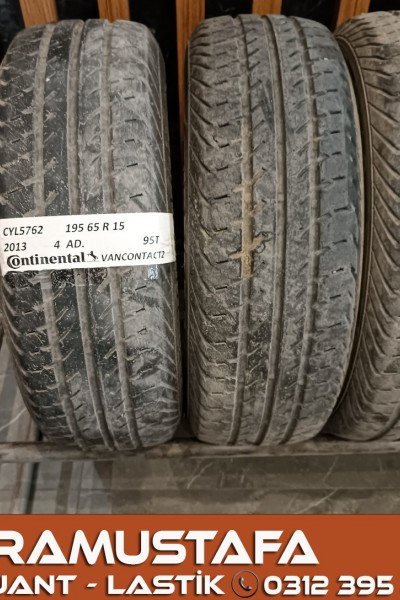 195 65 R 15 CONINENTAL VANCO2 95T * 2013 * 4 ADET * CYL5762 **