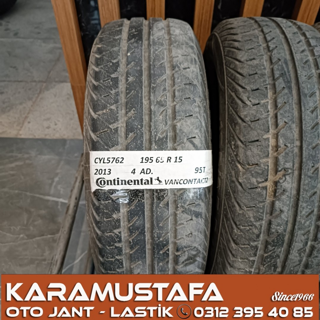 195 65 R 15 CONINENTAL VANCO2 95T * 2013 * 4 ADET * CYL5762
