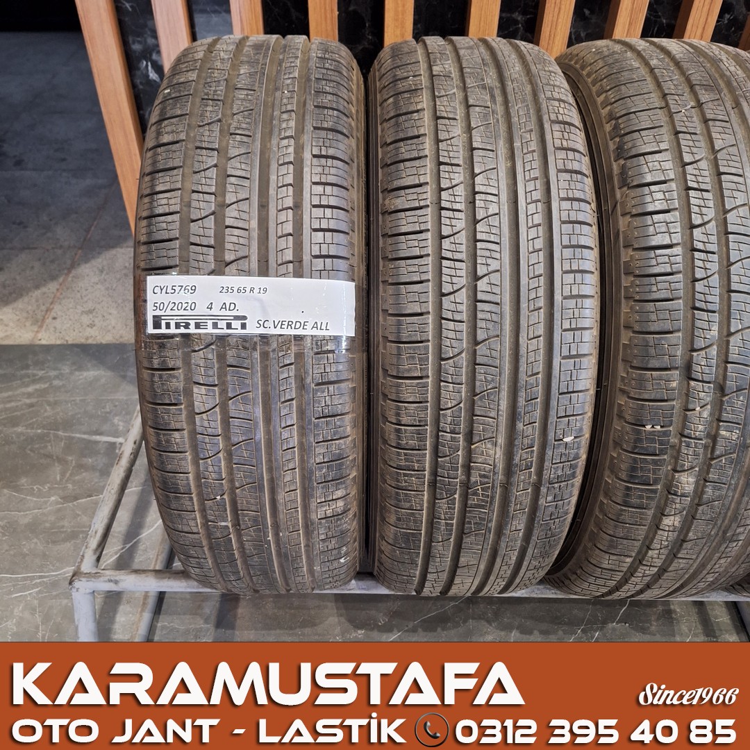 235 65 R 19 PIRELLI SC VERDE AS 109V * 2020 * 4 ADET * CYL5769