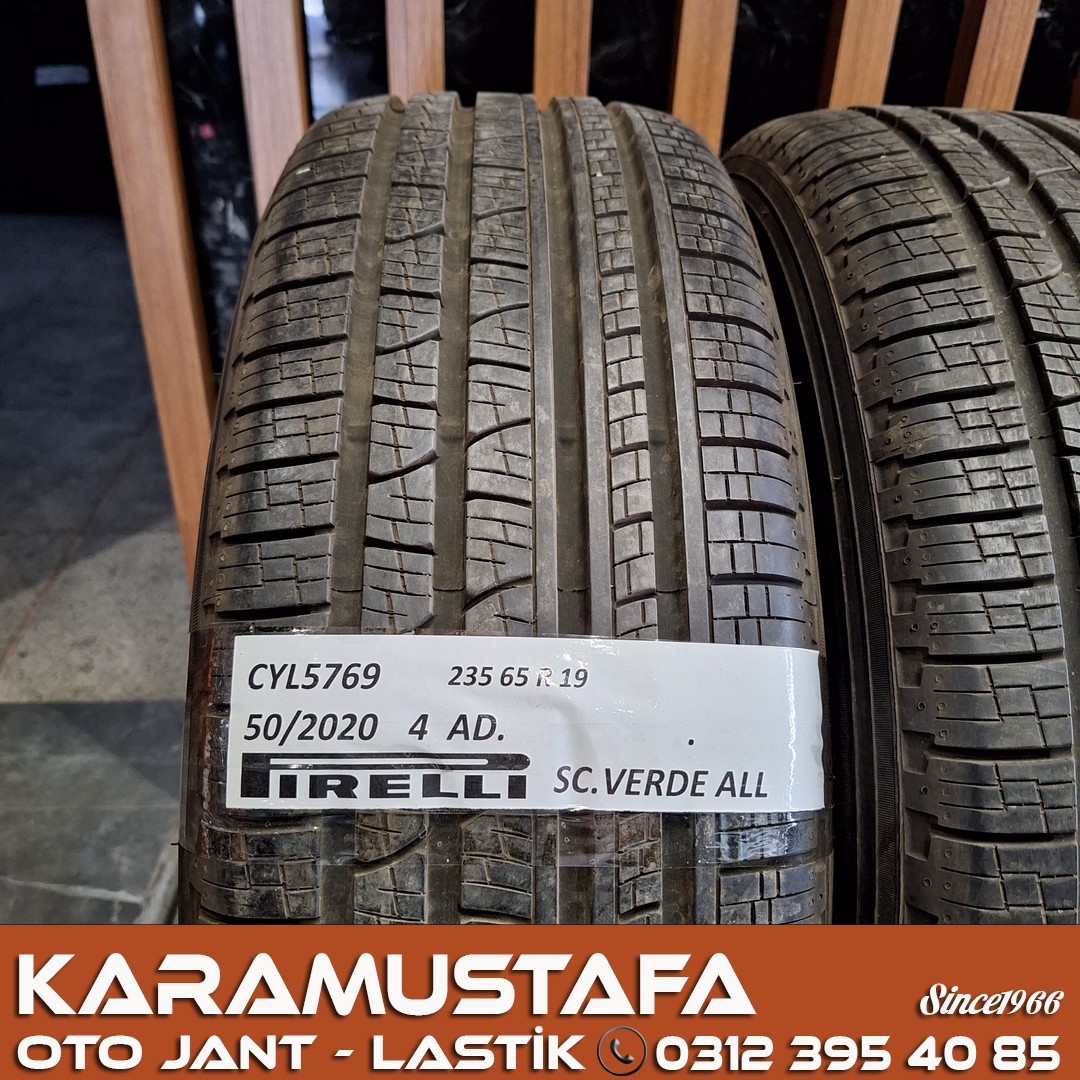 235 65 R 19 PIRELLI SC VERDE AS 109V * 2020 * 4 ADET * CYL5769