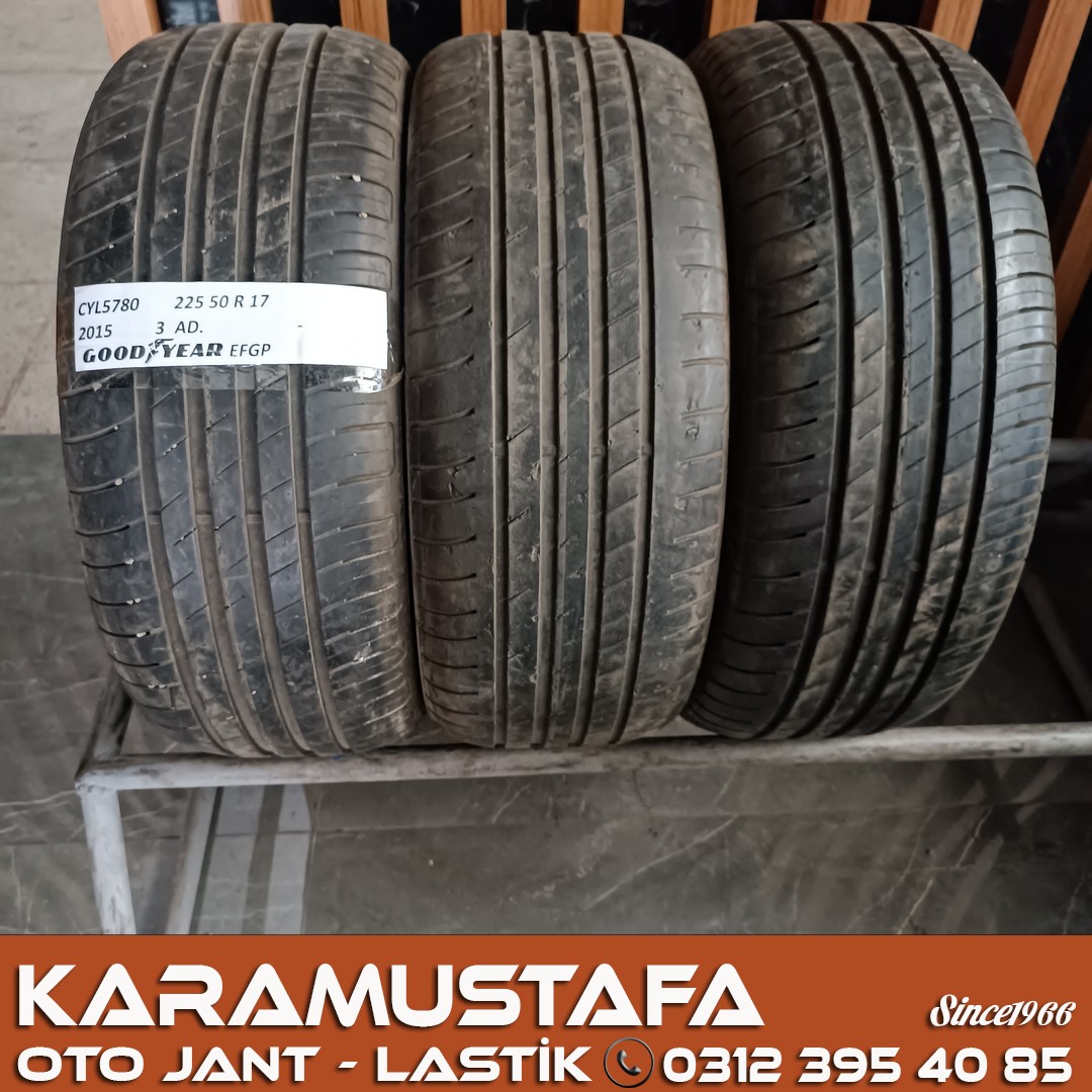 225 50 R 17 GOODYEAR EFFICIENT GRIP PERFORMANCE * 2015 * 3 ADET * CYL5780