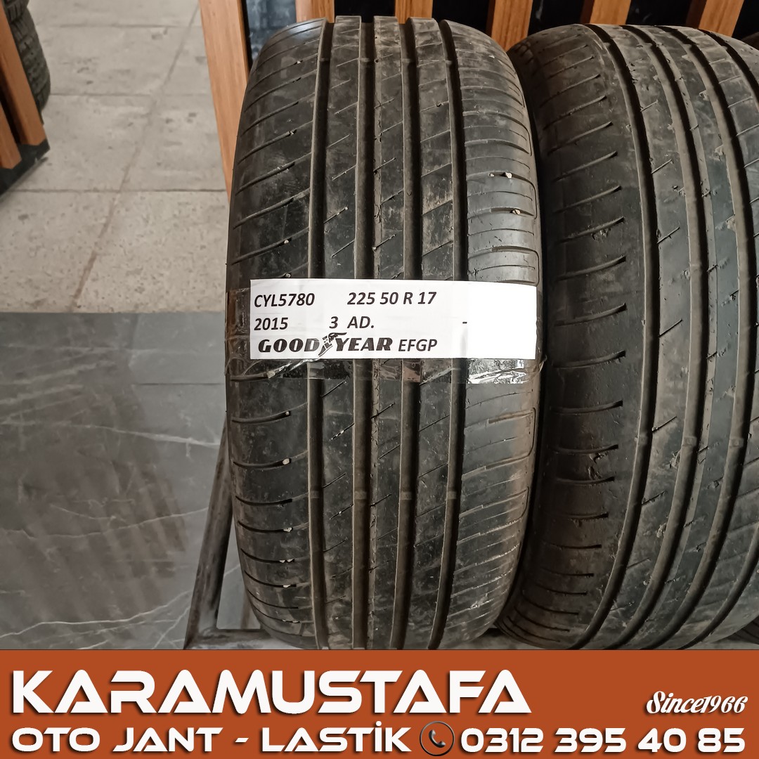225 50 R 17 GOODYEAR EFFICIENT GRIP PERFORMANCE * 2015 * 3 ADET * CYL5780