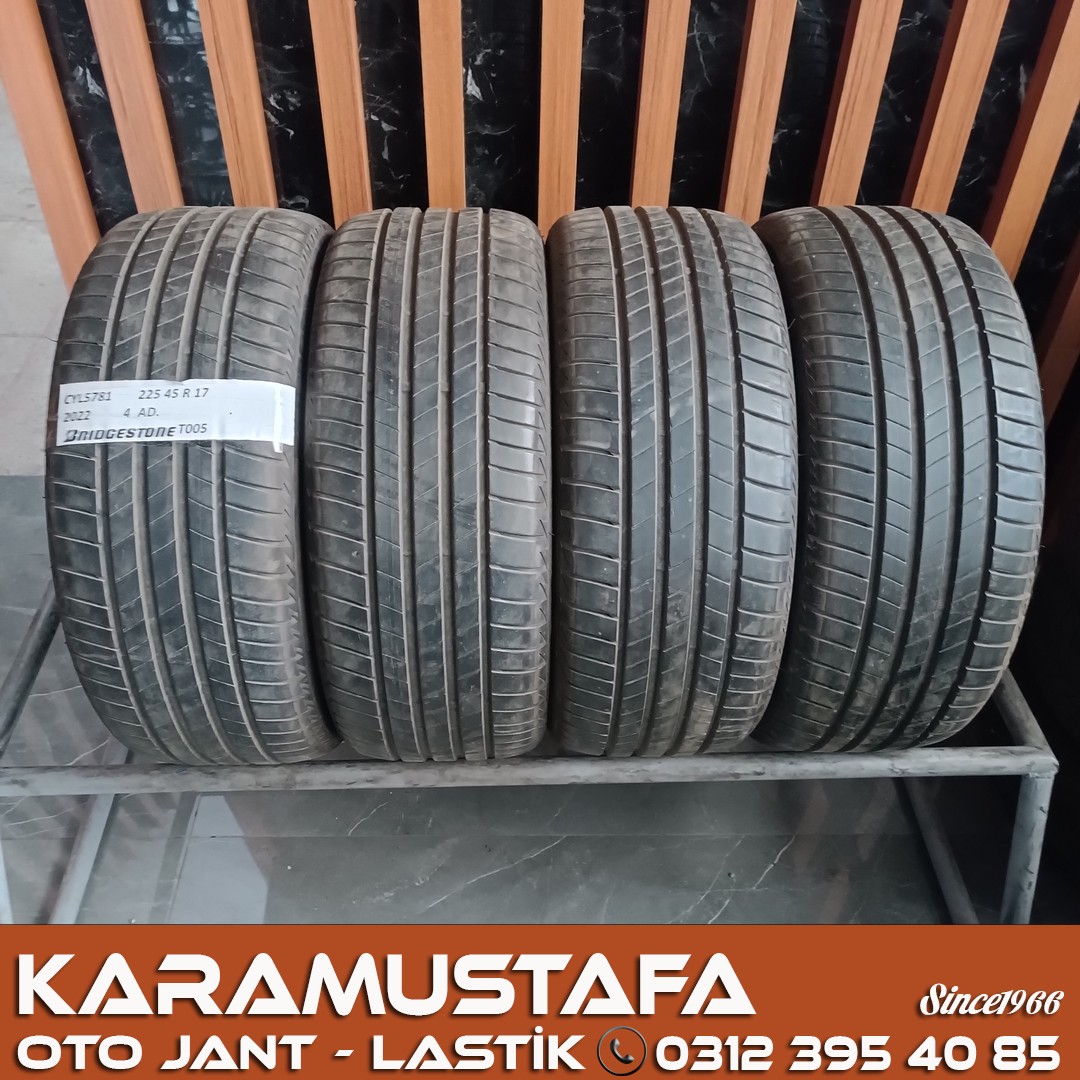 225 45 R 17 BRIDGESTONE T005 94Y * 2022 * 4 ADET * CYL5781