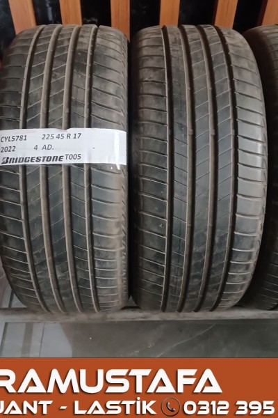225 45 R 17 BRIDGESTONE T005 94Y * 2022 * 4 ADET * CYL5781