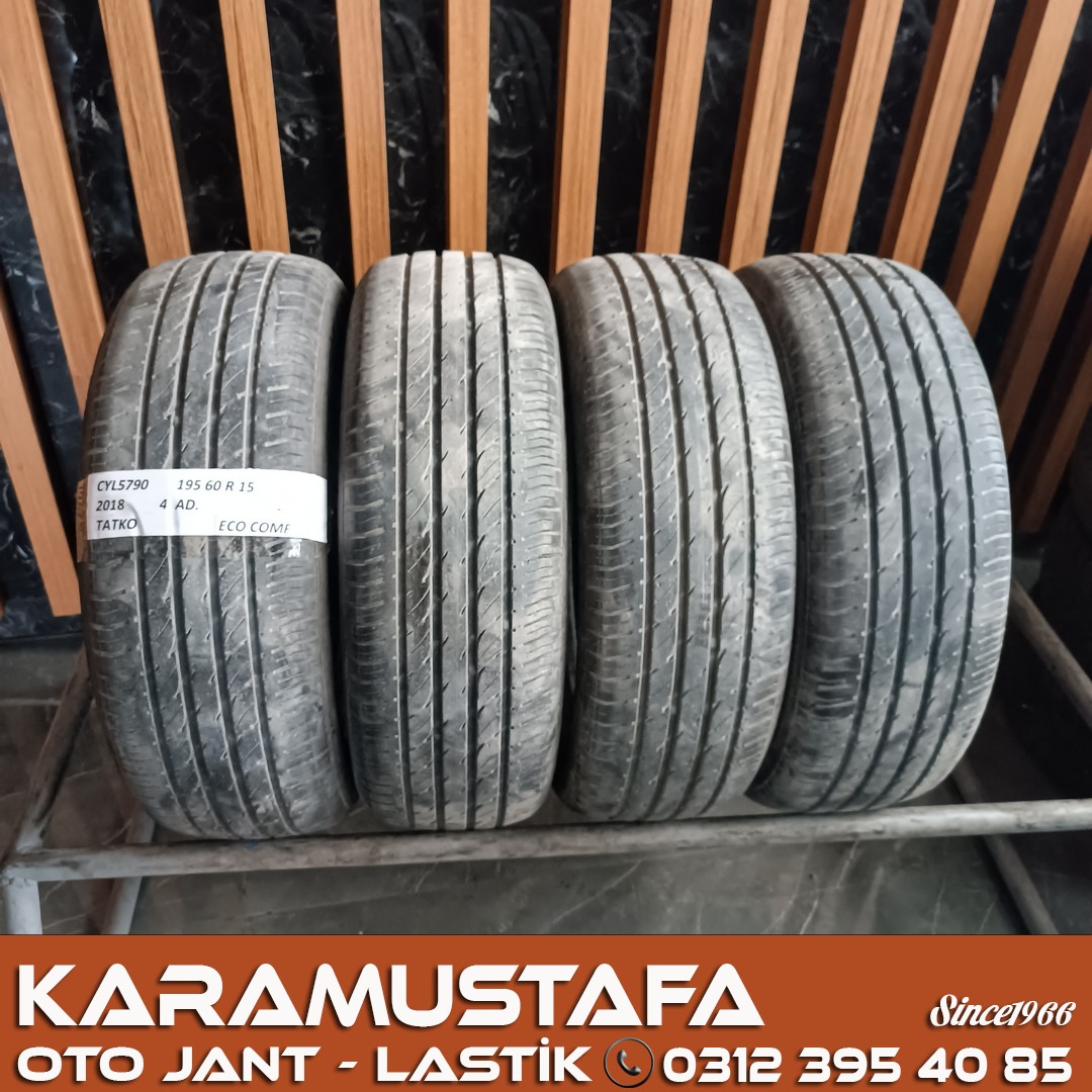 195 60 R 15 TATKO ECO COMFORT 88V * 2018 * 4 ADET * CYL5790