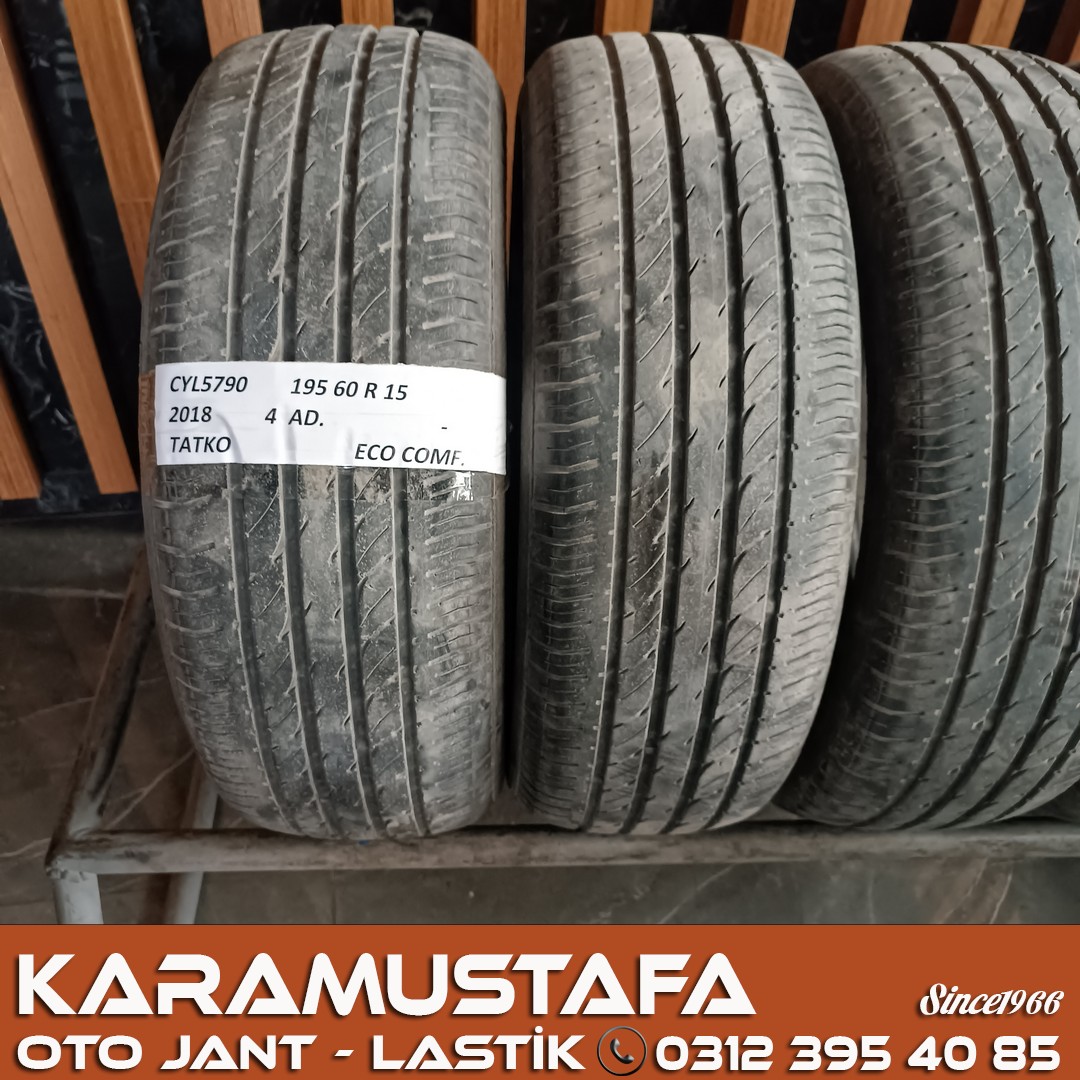 195 60 R 15 TATKO ECO COMFORT 88V * 2018 * 4 ADET * CYL5790