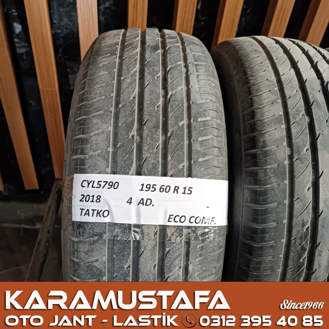 195 60 R 15 TATKO ECO COMFORT 88V * 2018 * 4 ADET * CYL5790