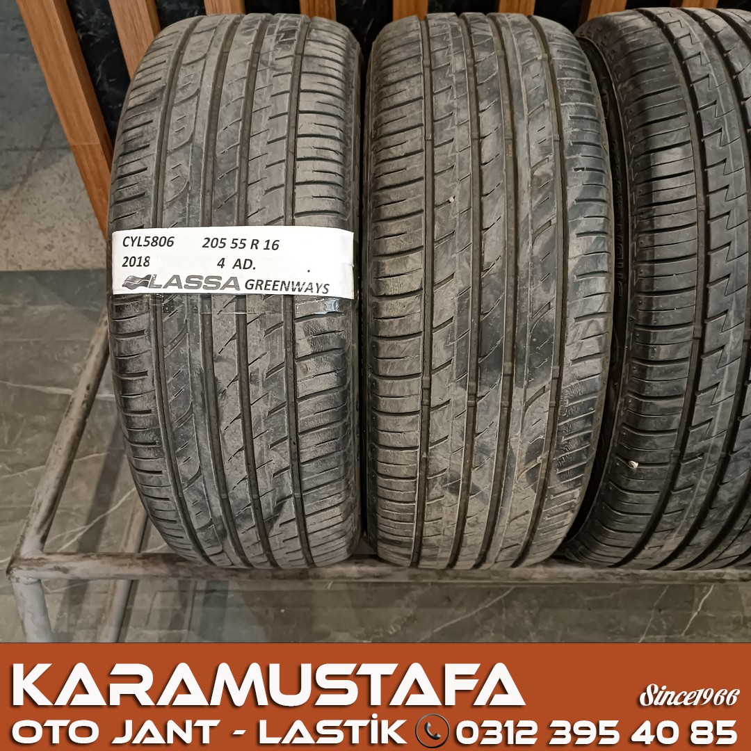 205 55 R 16 LASSA GREENWAYS 91V * 2018 * 4 ADET * CYL5806